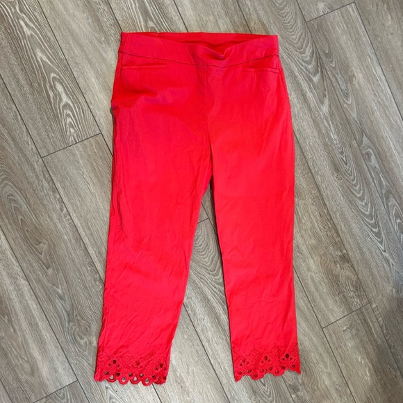 Chico’s red pull on pants - Picture 3 of 3